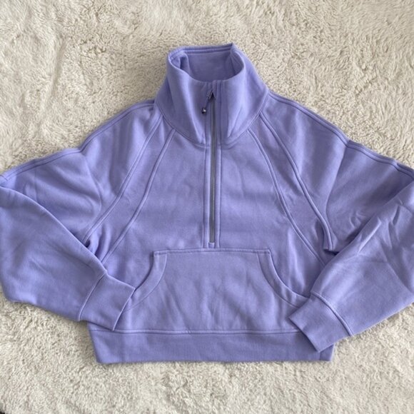❤️ Lululemon Scuba Oversized Funnel Neck in Lilac Smoke Size XS/S NWT - Picture 1 of 7